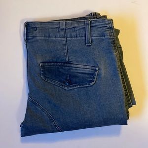 PAUL FLAKE DENIM JOGGER CARGO PANTS. Baby blue denim. Size 32X32. New condition